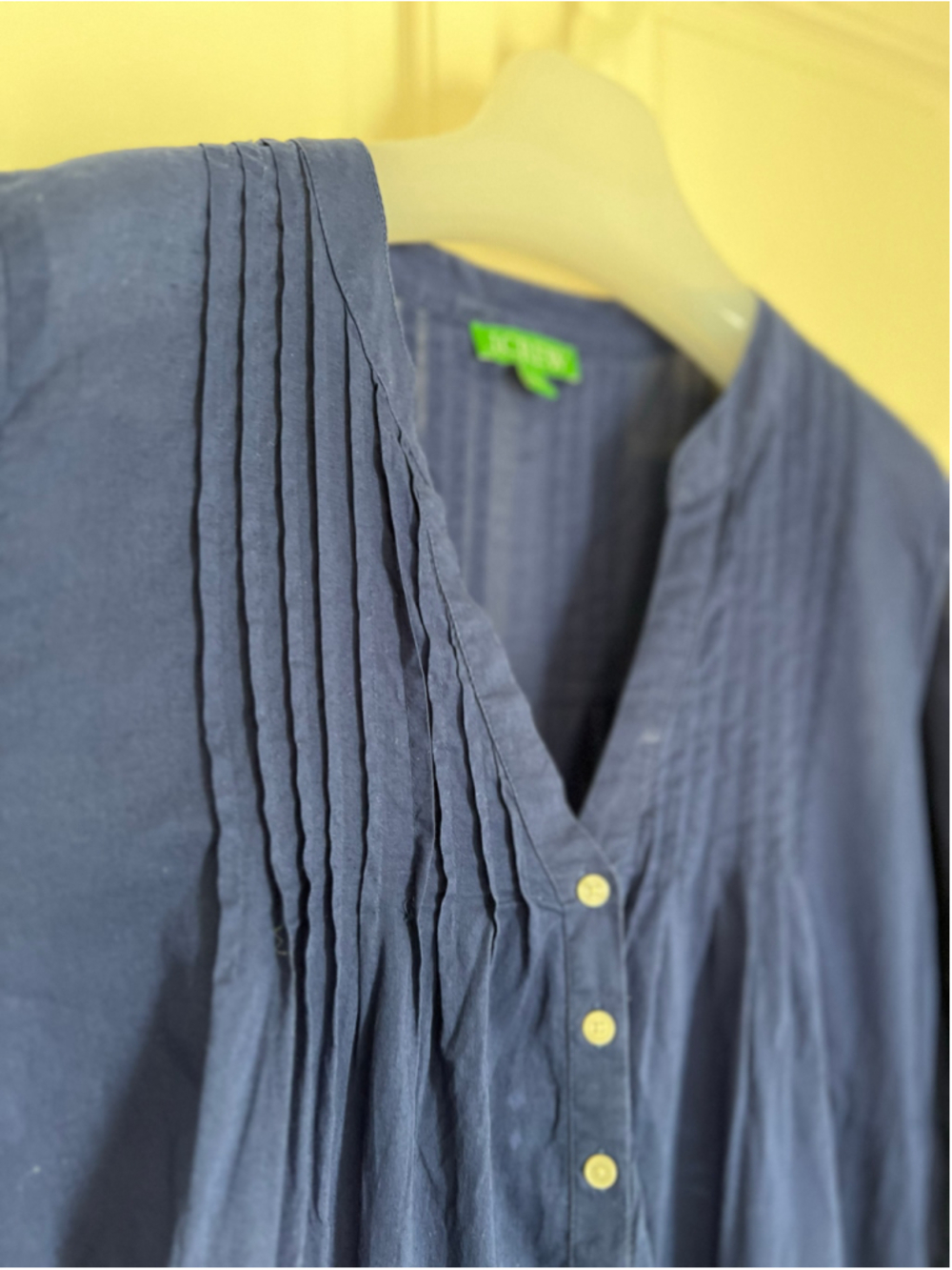 J. Crew Tiered Gauze Swim Cover-Up Navy Women's L - Picture 5 of 9